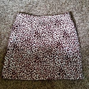 Cheetah print skirt